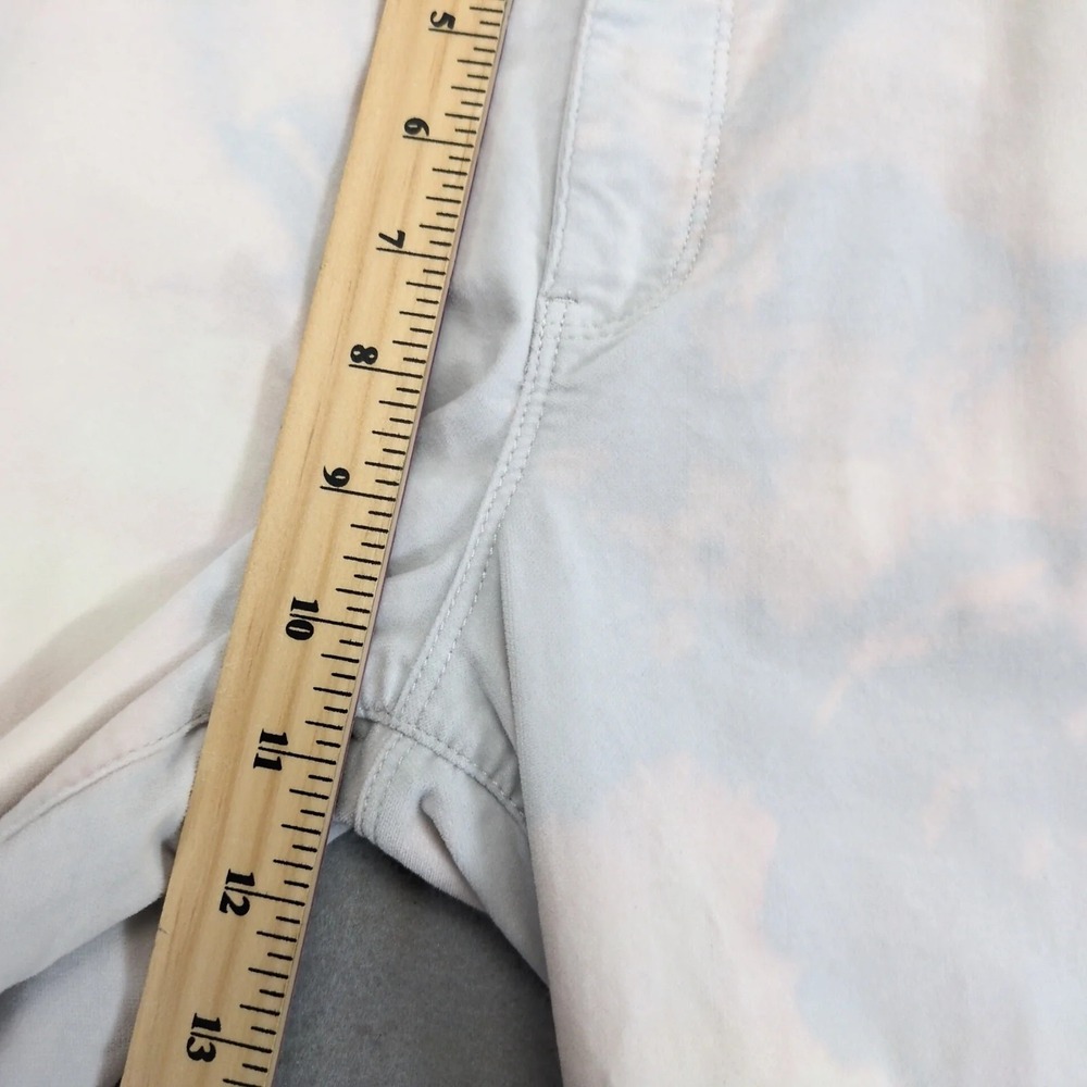 Kut from the Kloth Ana High Rise Flare Velour Pants Womens 8 31x33 Cloud Tie-Dye - Picture 7 of 10